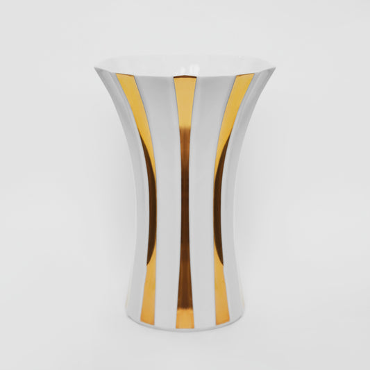 Ваза Goldfinger Porcelain T gold stripe