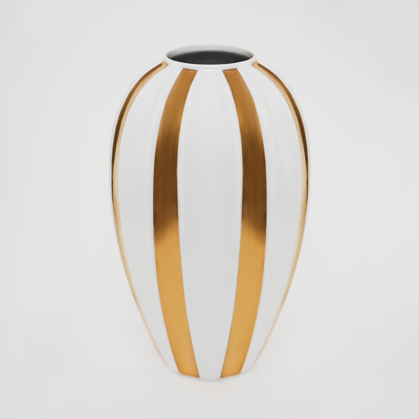 Ваза Goldfinger Porcelain Z gold stripe