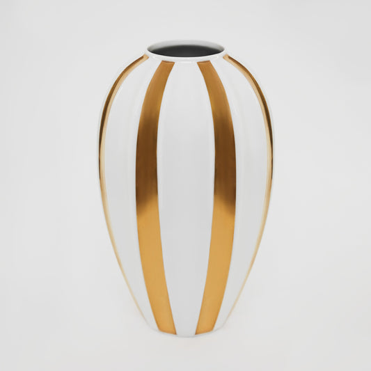 Ваза Goldfinger Porcelain Z gold stripe