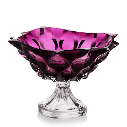 Ваза для фруктов на ножке Samba Purple 31 см