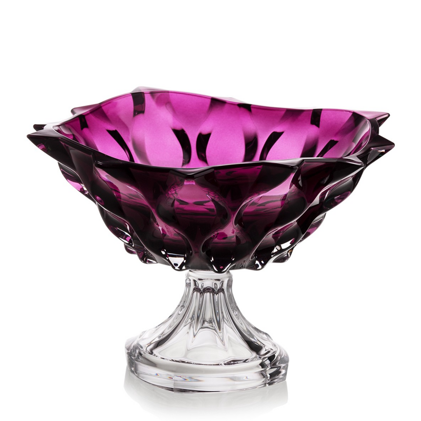 Ваза для фруктов на ножке Samba Purple 31 см